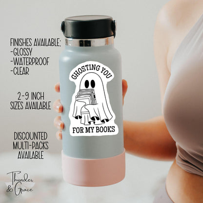 Ghosting You for Books sticker, smut reader – view 3