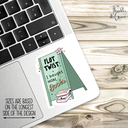 Plot Twist sticker, i bought more books – view 2