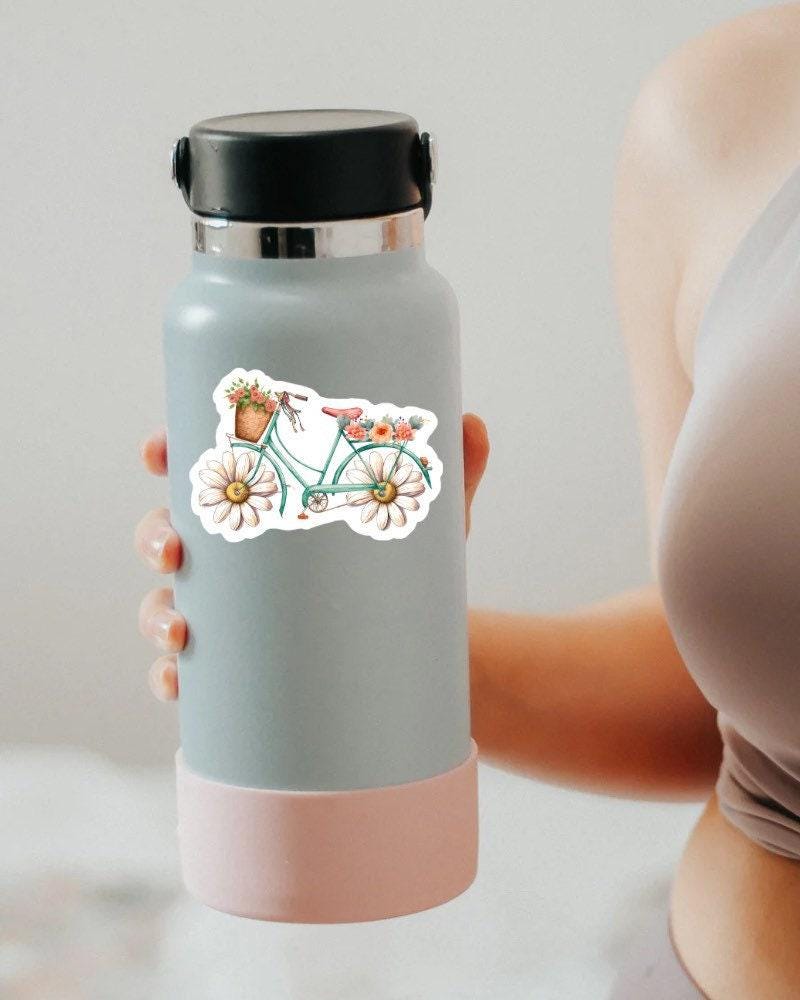 Floral Bike sticker – view 2