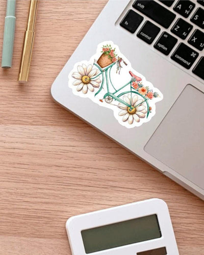 Floral Bike sticker – view 3