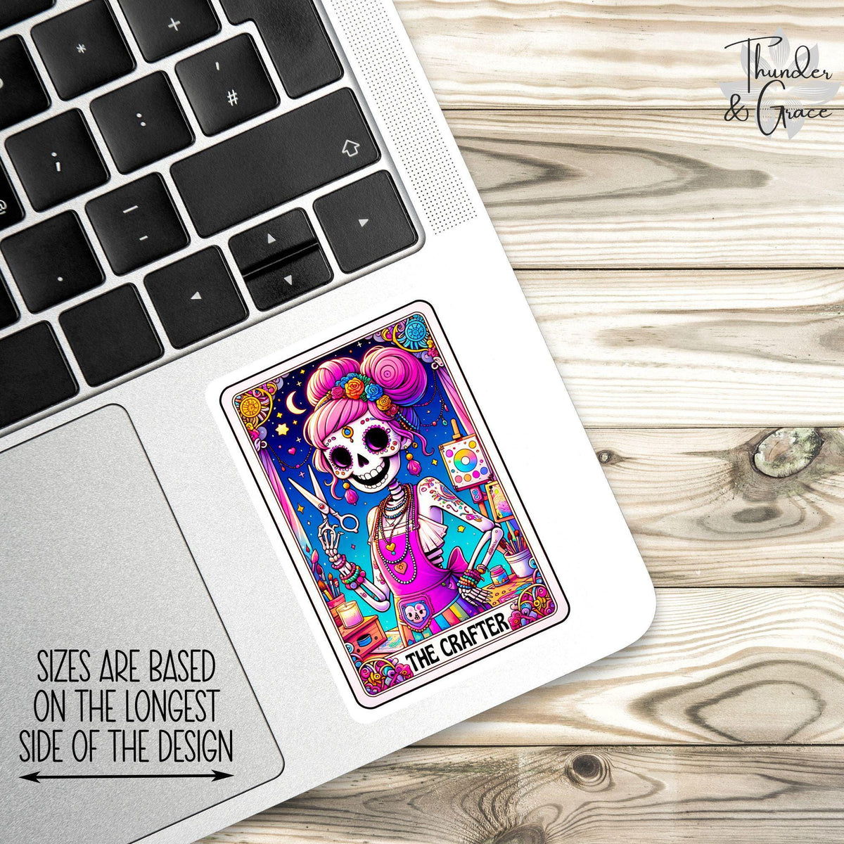 The Crafter sticker, funny tarot card – view 2