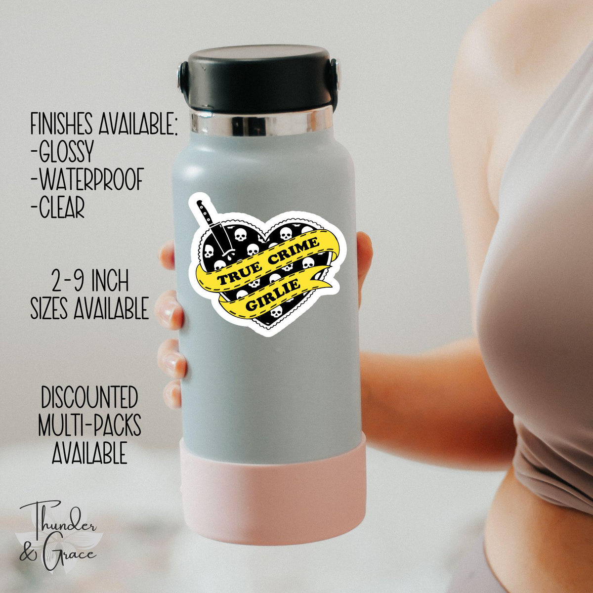 True Crime Girlie sticker – view 3
