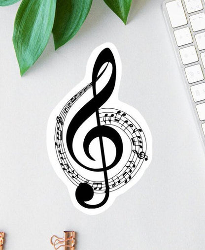 Treble sticker