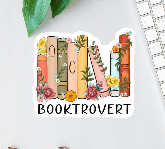 Booktrovert sticker