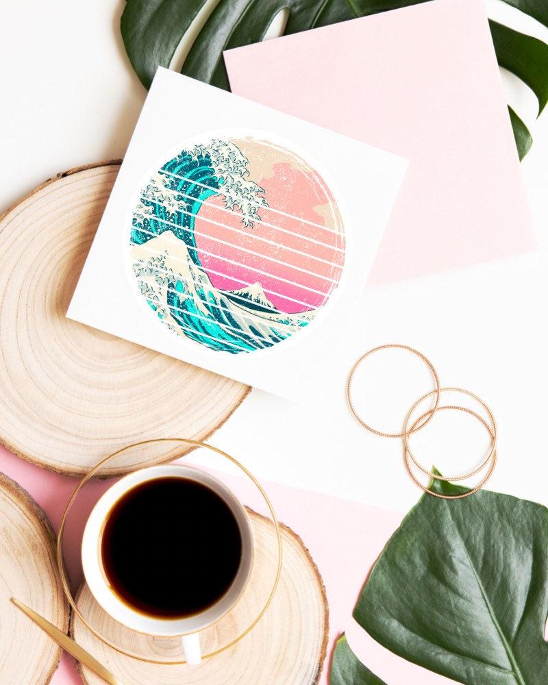 Ocean Wave sticker – view 2