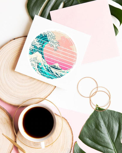 Ocean Wave sticker – view 2