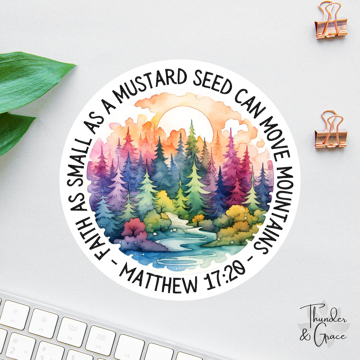 Mustard Seed Faith sticker, matthew 17 20