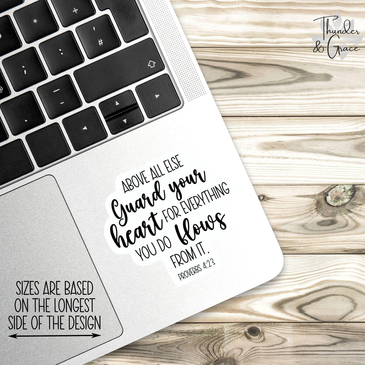 Above All Else sticker – view 2