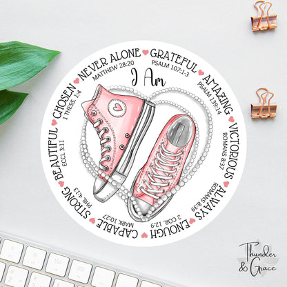I Am sticker, sunday school