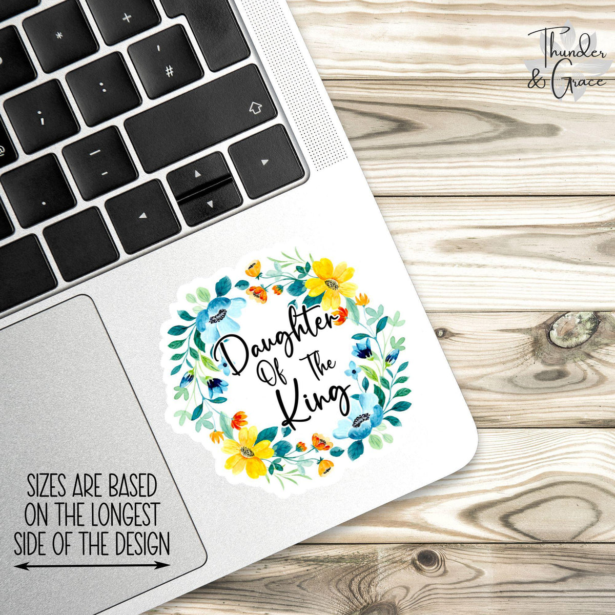 Daughter of the King sticker – view 2