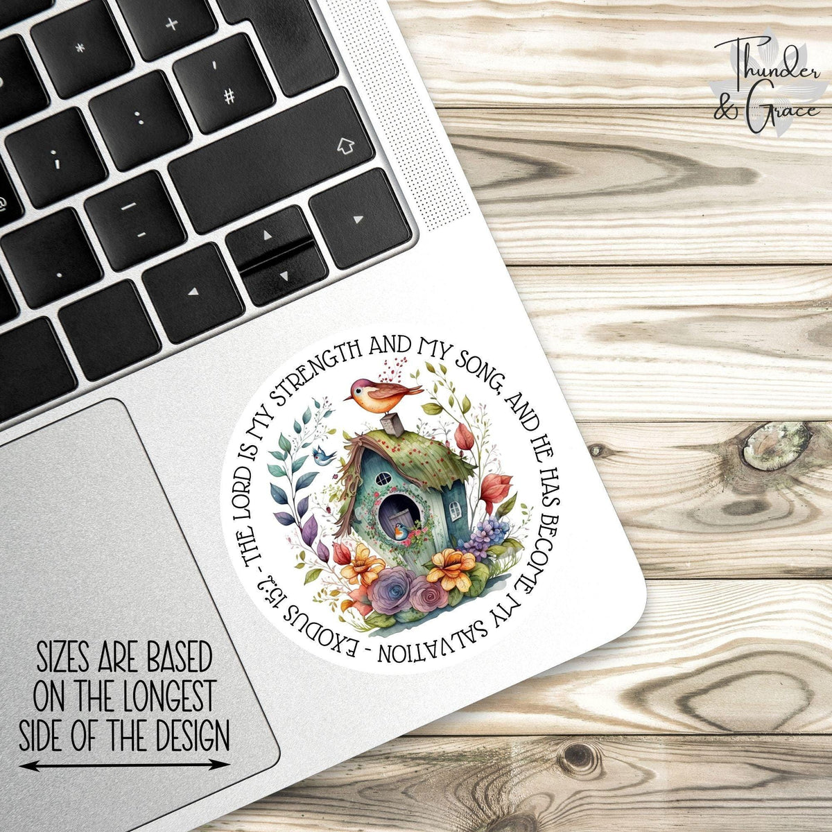 The Lord Is My Strength sticker – view 3