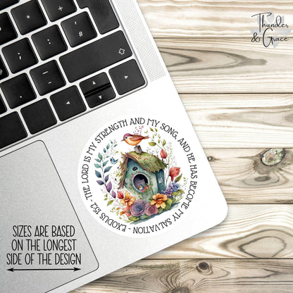 The Lord Is My Strength sticker – view 3