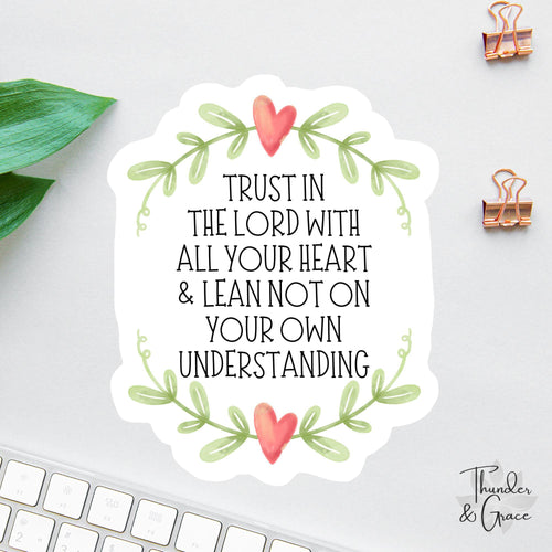 Trust in the Lord with All Your Heart sticker