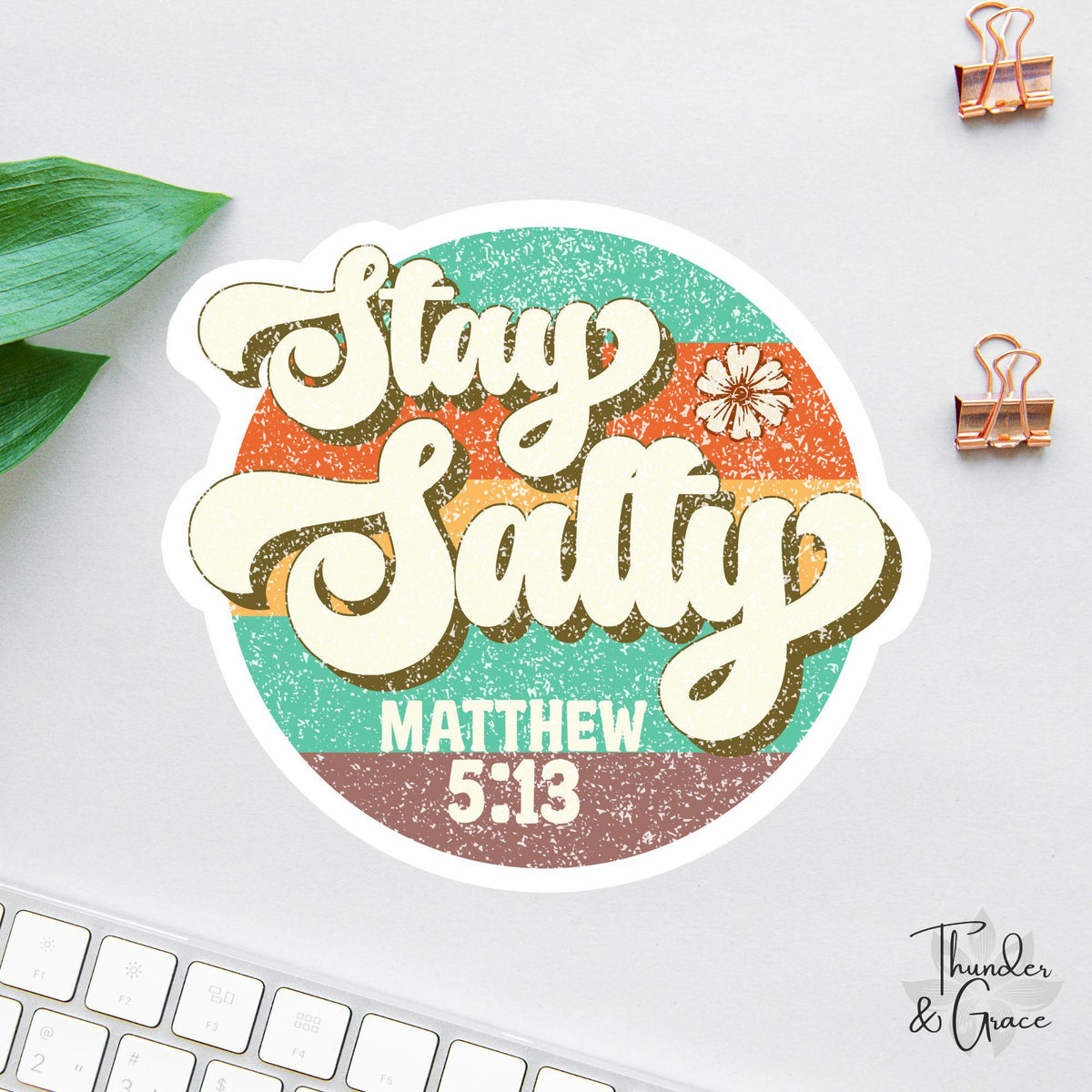 Stay Salty sticker, car for women