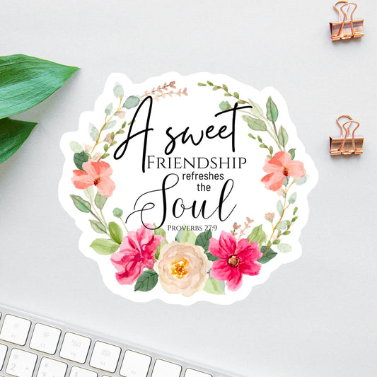 A Sweet Friendship Refreshes the Soul sticker