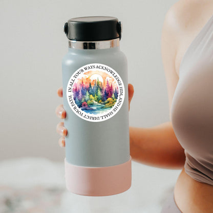 In All Your Ways Acknowledge Him sticker – view 2