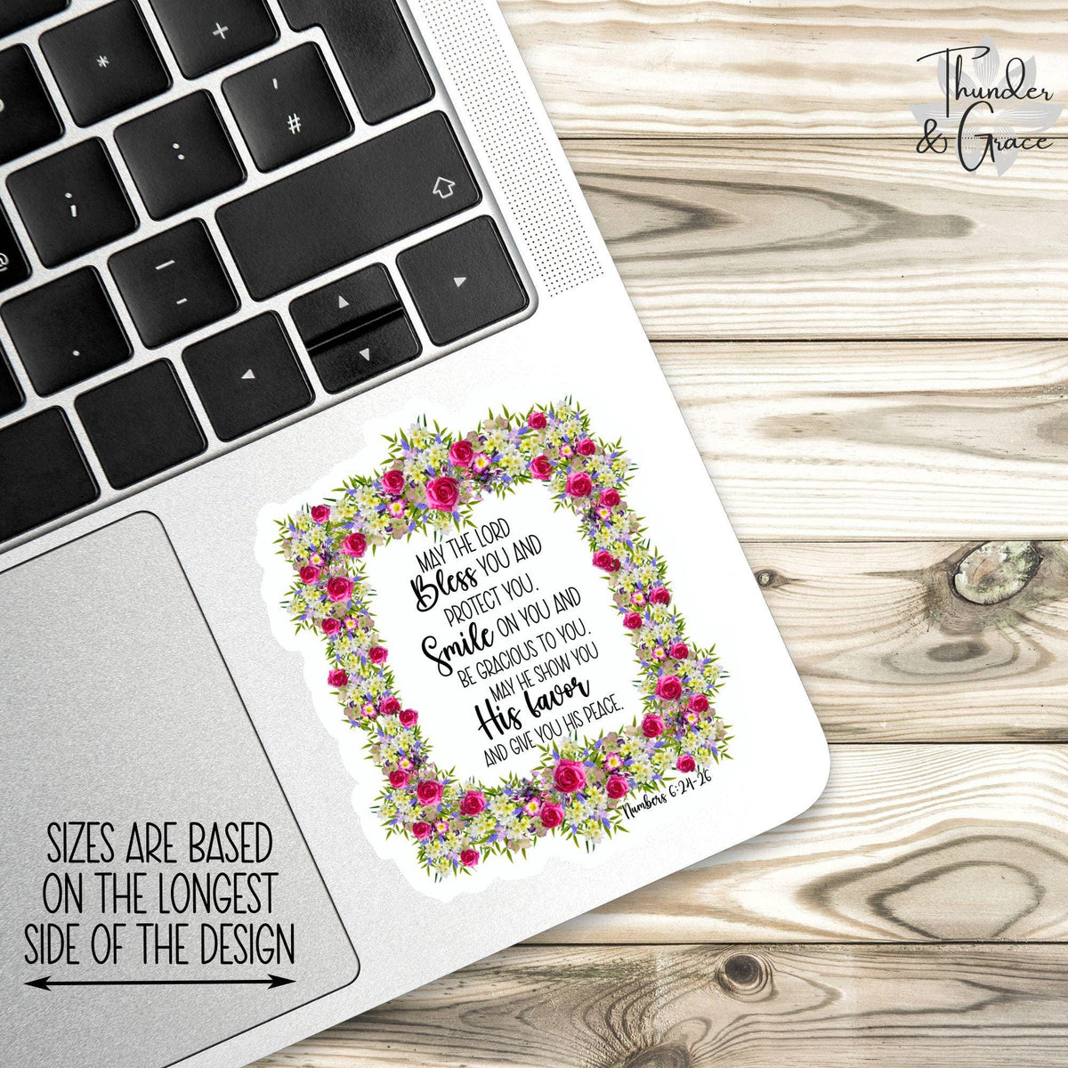 May the Lord Bless You sticker, car for women – view 2
