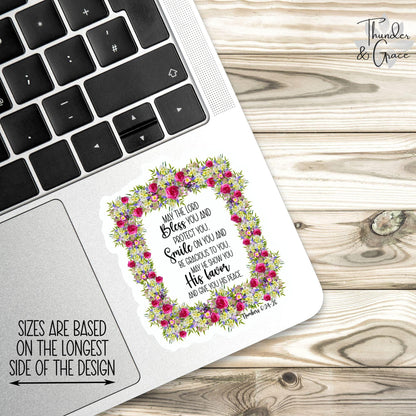 May the Lord Bless You sticker, car for women – view 2