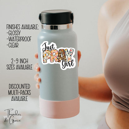 Just Pray Girl sticker – view 3