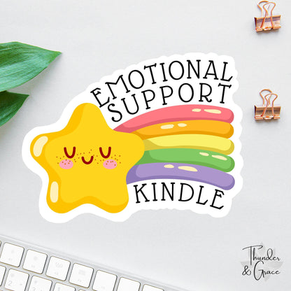 Emotional Support Kindle sticker