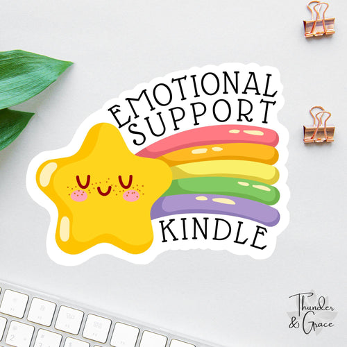 Emotional Support Kindle sticker