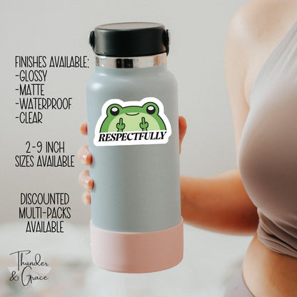 Respectfully sticker – view 3