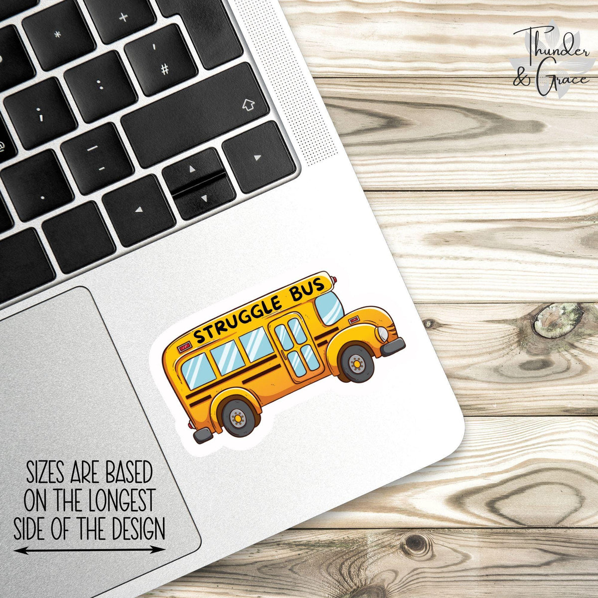 Struggle Bus sticker, all my systems are nervous – view 2