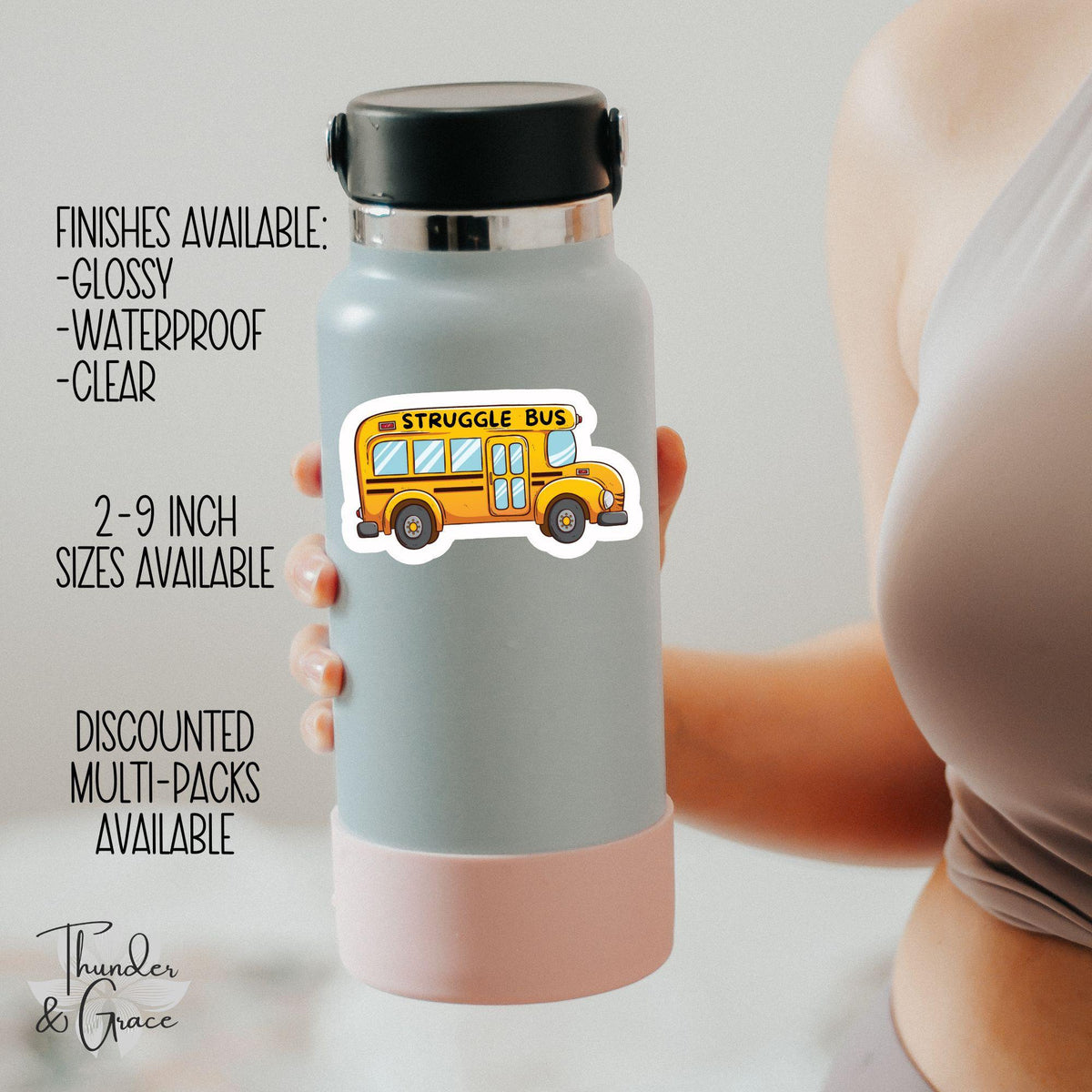 Struggle Bus sticker, all my systems are nervous – view 3