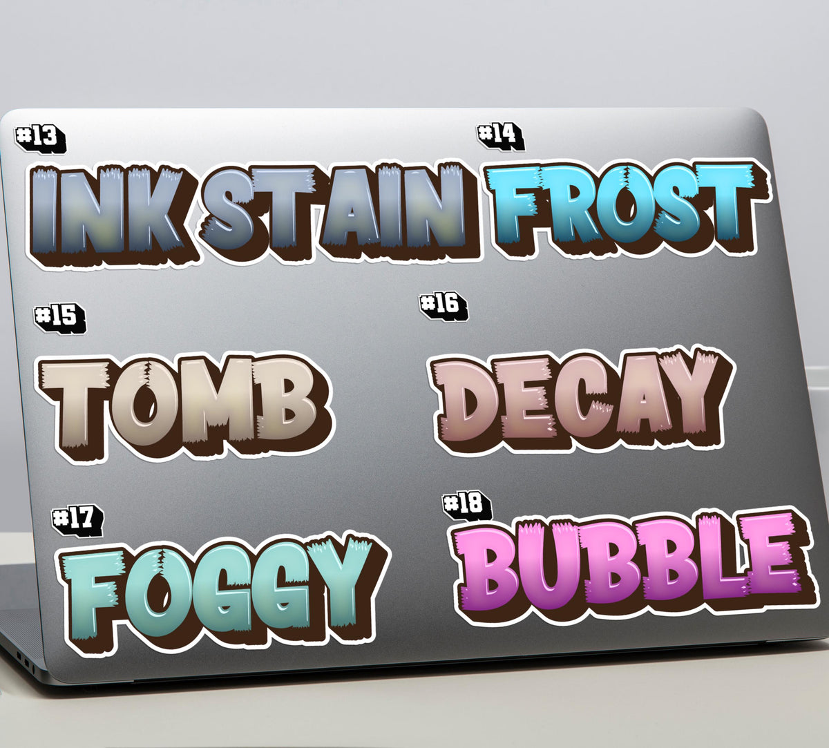 Personalized Horror Name sticker – view 3