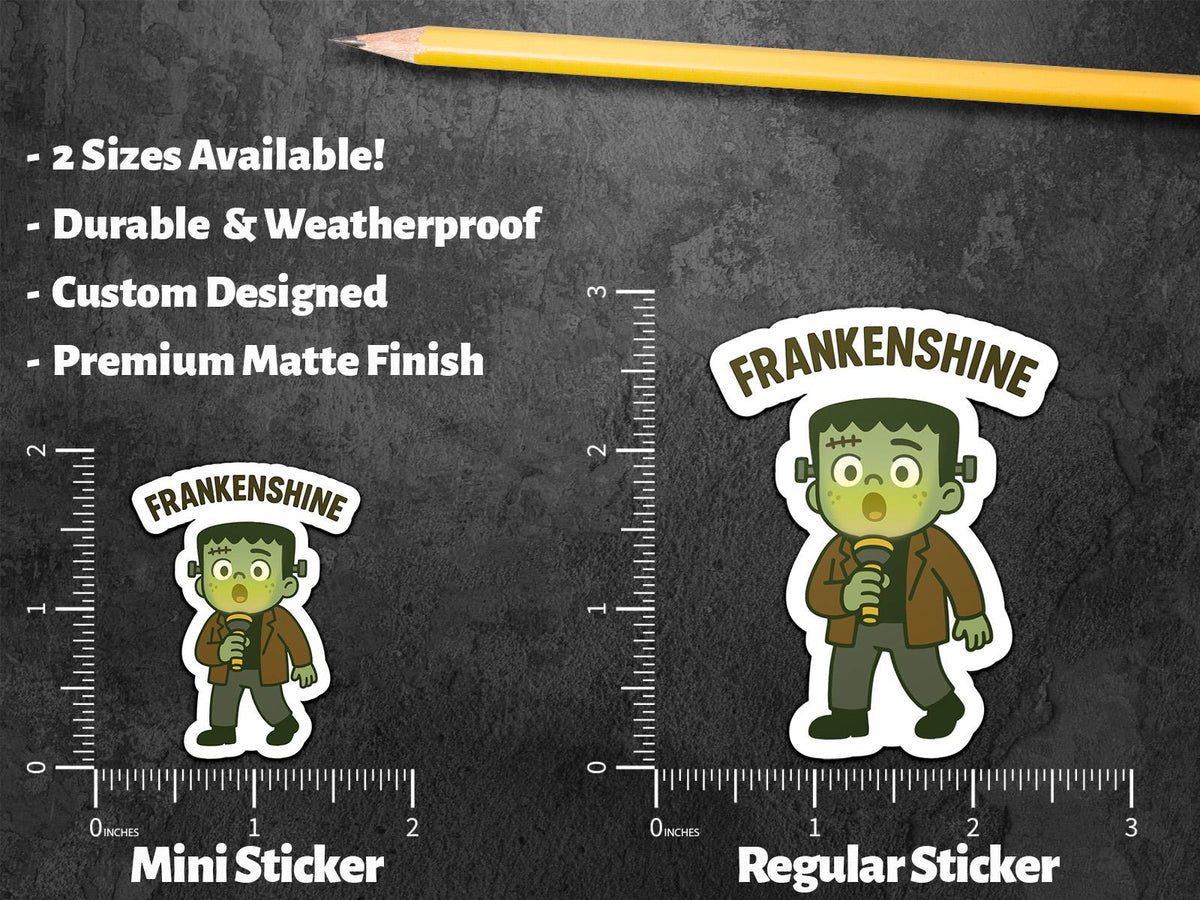 Frankenstein with Flashlight sticker – view 3