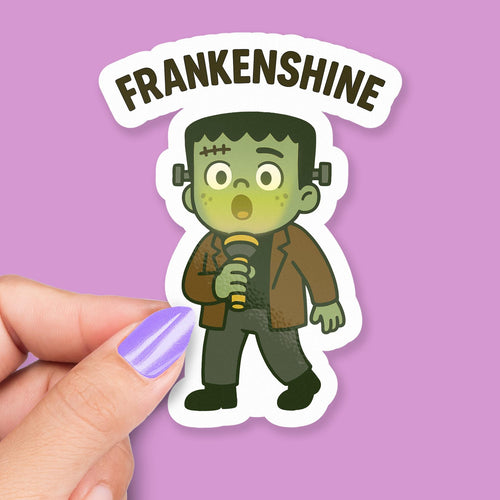 Frankenstein with Flashlight sticker