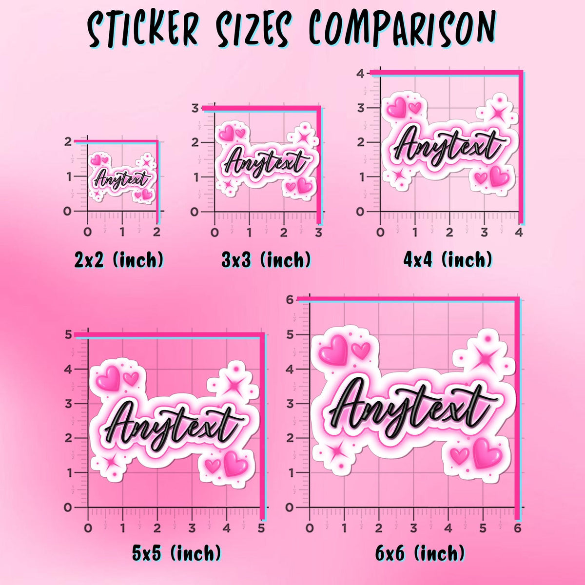 Custom Retro Heart Pastel Name Sticker by Stickreews — view 2