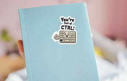 Out of Control sticker, funny keyboard control key popped off – view 4