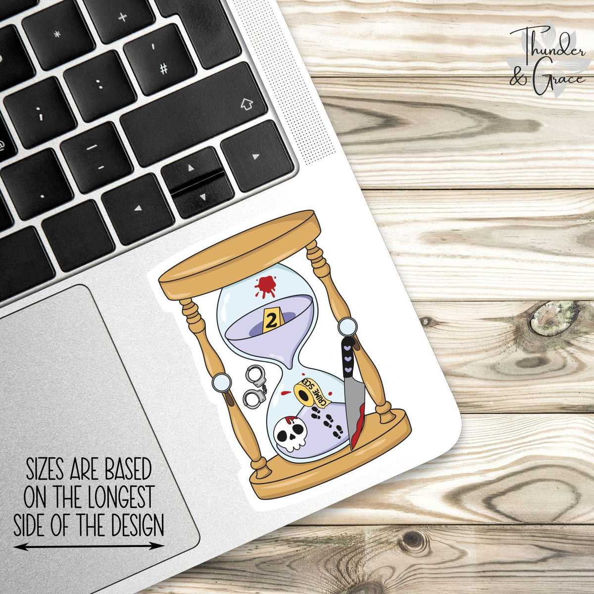 True Crime Lover sticker, so many books so little time – view 2