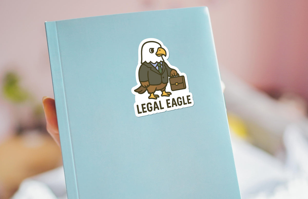 Legal Eagle sticker, funny lawyer pun – view 4