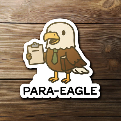 Para-Eagle sticker, funny paralegal eagle pun
