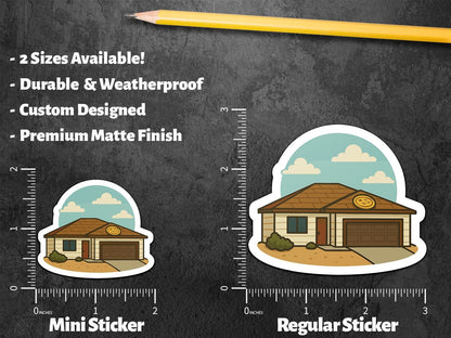 Pizza on the Roof sticker – view 3