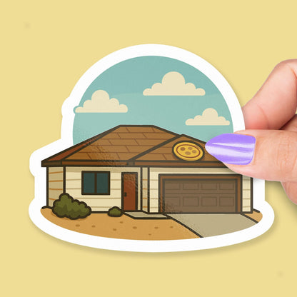 Pizza on the Roof sticker – view 2