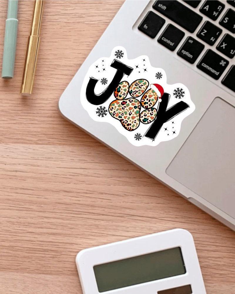 Joy sticker, santa paws – view 3