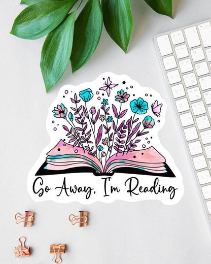 Go Away I'm Reading sticker