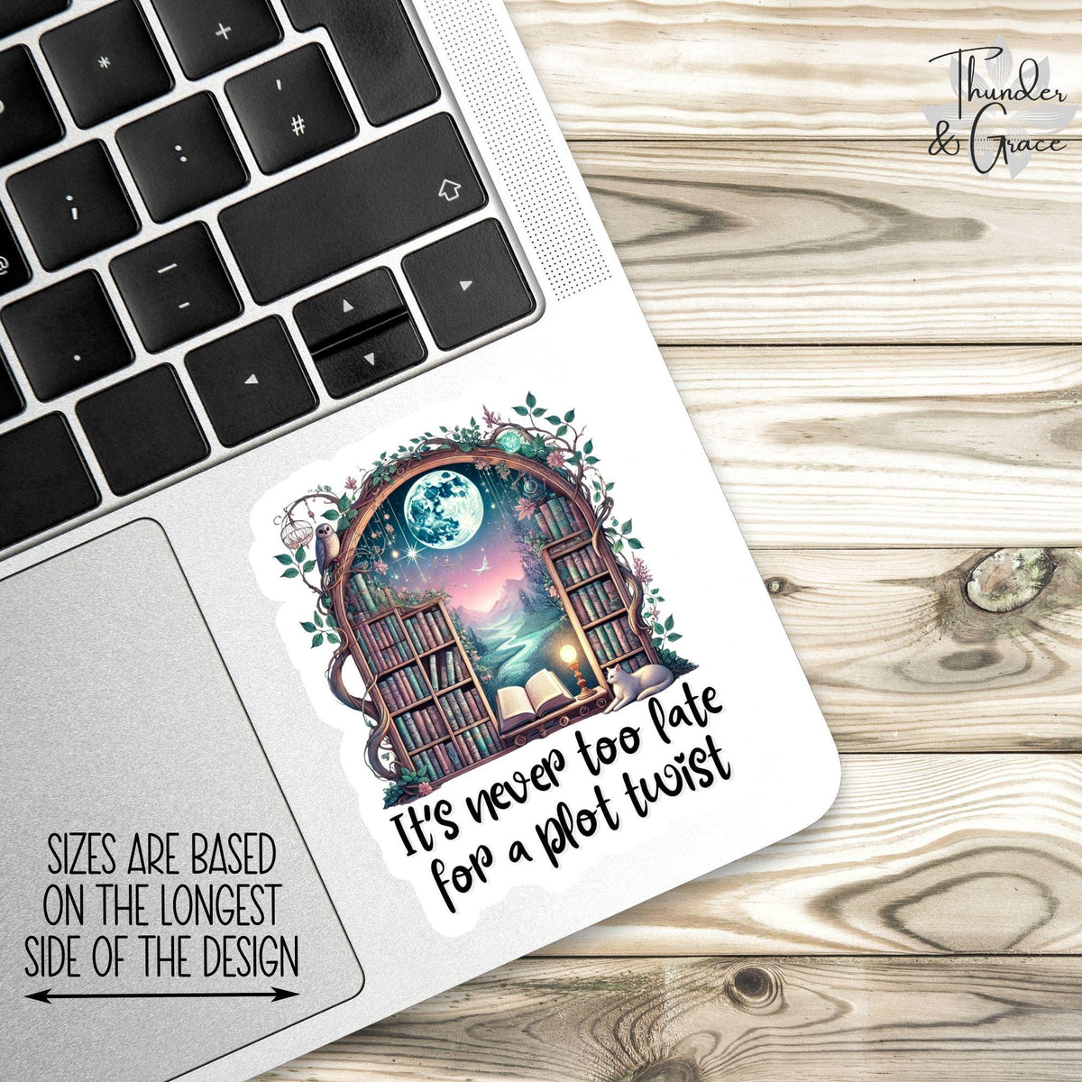 Bookish sticker – view 2