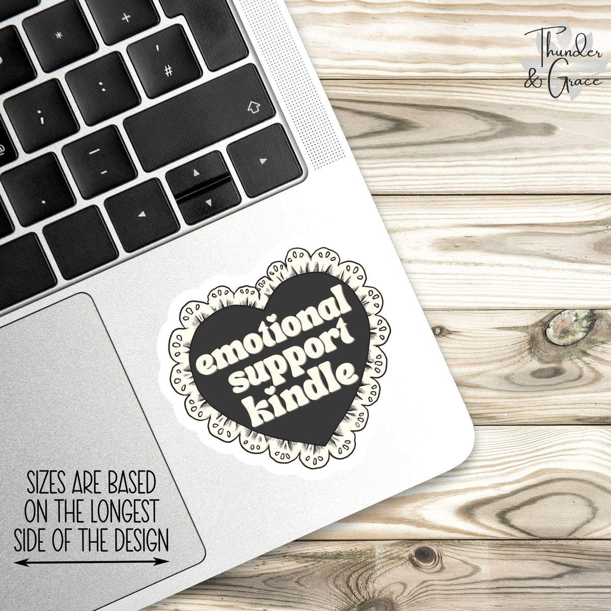 Emotional Support Kindle sticker, dark romance – view 2