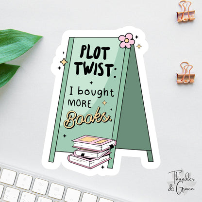 Plot Twist sticker, i bought more books