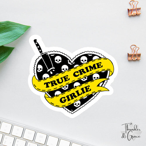 True Crime Girlie sticker