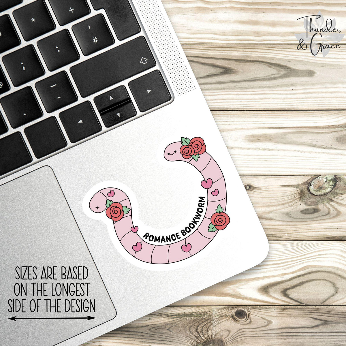 Romance Bookworm sticker – view 2