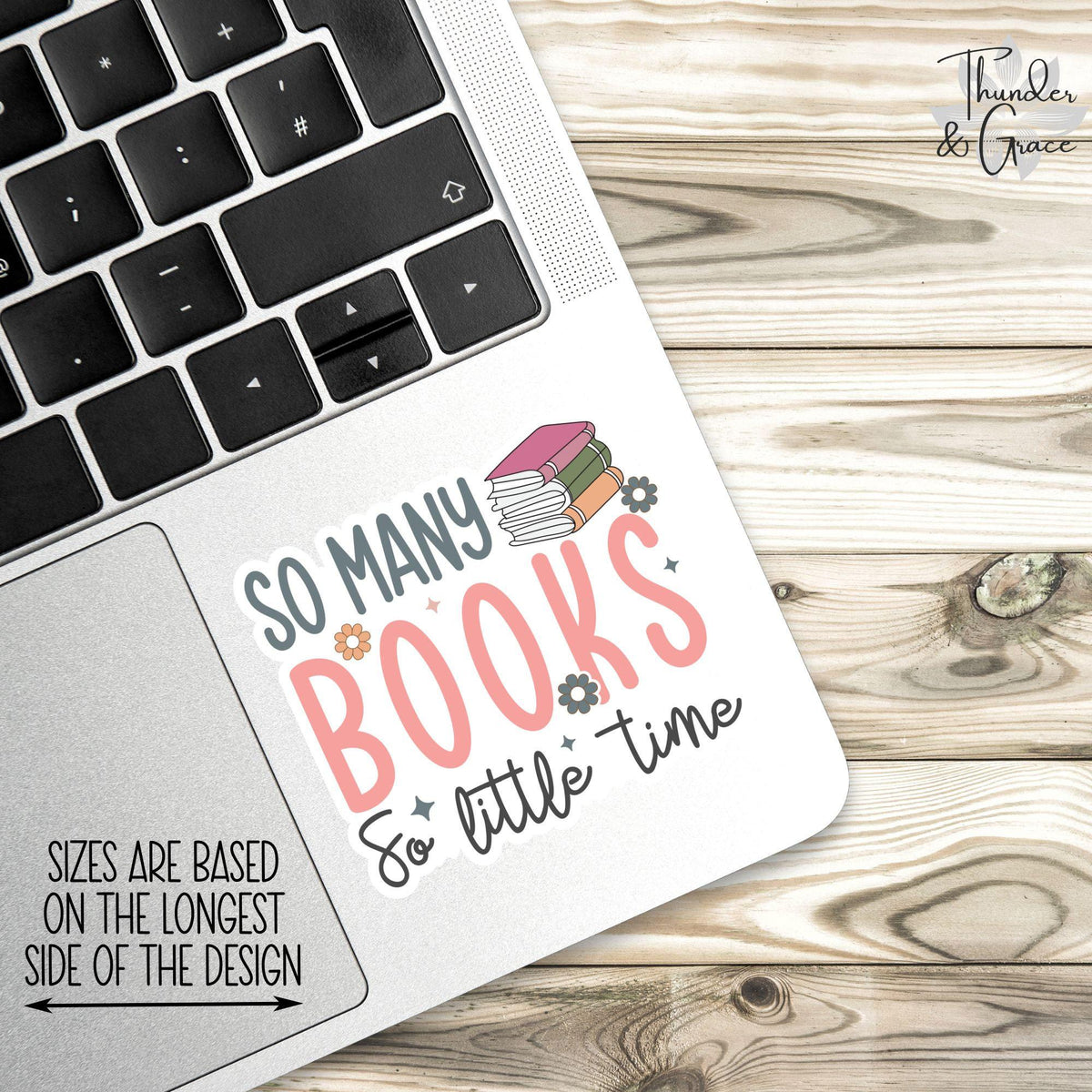 So Many Books sticker – view 2