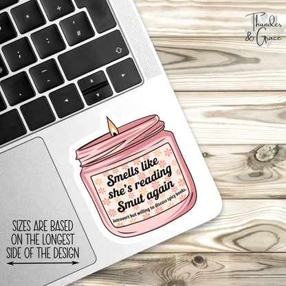 Smut Reader sticker – view 2