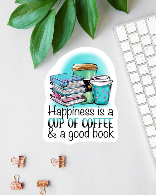 Happiness Is a Cup of Coffee sticker