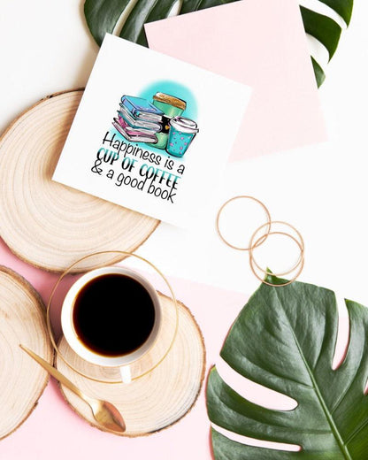 Happiness Is a Cup of Coffee sticker – view 2
