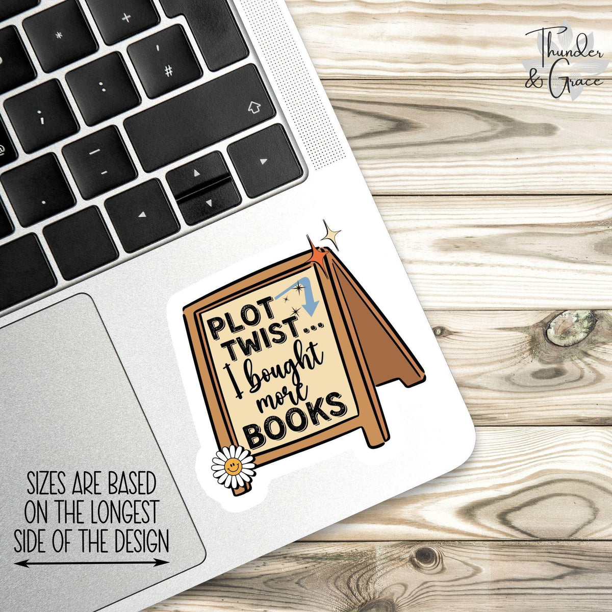 Plot Twist I Bought More Books sticker – view 2